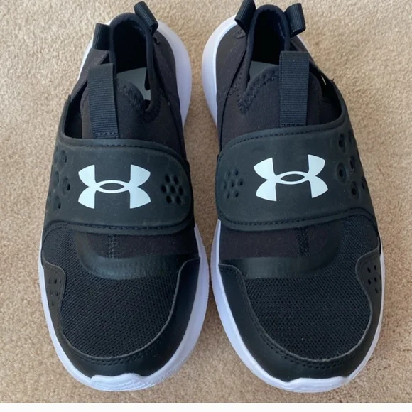Under Armour Black Runplay Slip-On Shoes NWOB - Picture 5 of 6